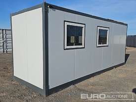 20' Portable Office with Kitchenette (Slight Damage to Roof)  - picture1' - Click to enlarge