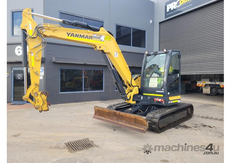 2021 YANMAR VIO80-1 8.2T EXCAVATOR WITH FULL CIVIL SPEC, ATTACHMENTS, LOW 1395 HOURS AND WARRANTY