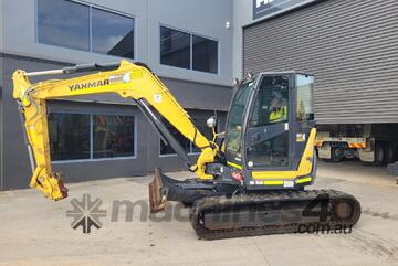 2021 YANMAR VIO80-1 8.2T EXCAVATOR WITH FULL CIVIL SPEC, ATTACHMENTS, LOW 1395 HOURS AND WARRANTY