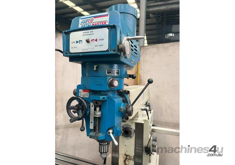 caption HAFCO Metal Master BM-67HV Horiz/Vert Mill with DRO