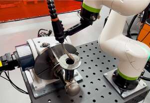 Fanuc Cobot Welder with rotator