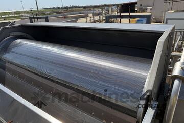 Screen Dewatering 2m long x 600mm Dia 2mm gap Stainless Steel