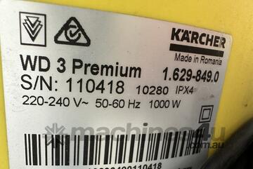 2 x Karcher WD3 Premium Vacuum Cleaners 2 x Karcher WD3 Premium Vacuum Cleaners