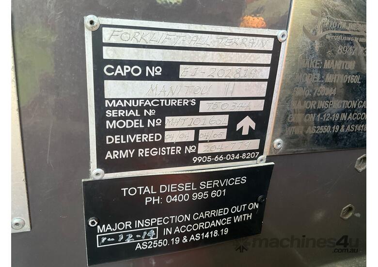 2004 Manitou MHT10160 Telehandler