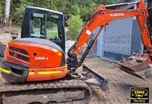 2017 Kubota U55-4 Excavator, Tilt Hitch, E.M.U.S MS1185