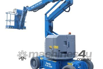 GENIE 34FT ELECTRIC - KNUCKLE BOOM LIFT - GENIE ARTICULATING BOOM - CHERRY PICKER