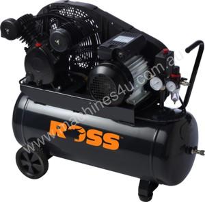 Ross 2.5HP 50lt Belt Driven V-Twin Compressor