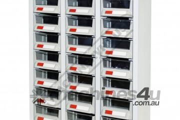 PTB-24C Parts Storage Bins 24 Bins - 444 x 222 x 642mm