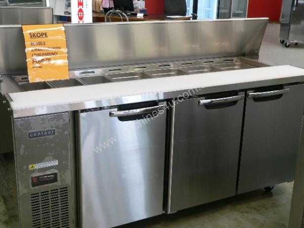 caption 3 Door Prep Fridge