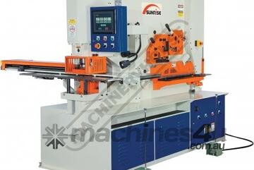 IWNC-80SD Hydraulic Punch & Shear with NC Table - 80 Tonne Dual Hydraulic Cylinders with Independent
