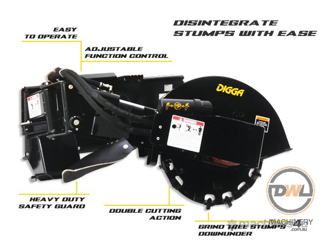 New 2019 digga DIGGA STUMP GRINDER SKID STEER Stump Grinder Attachments