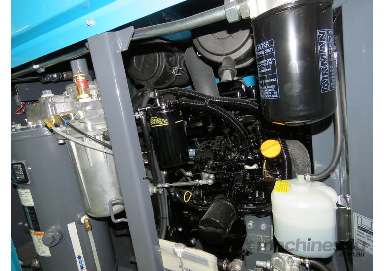 caption AIRMAN PDS265SC-5C3 265cfm Portable Diesel Air Compressor with Aftercooler