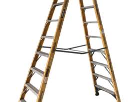 Gorilla Fibreglass & Aluminum Step Ladder 3.1 Meter Double Sided Industrial 150 kg SWL - picture2' - Click to enlarge