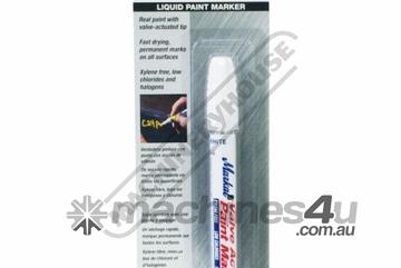 MK96960 White Liquid Paint Marker - Valve Action