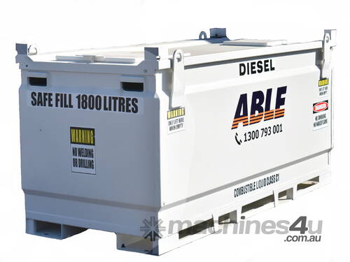 Able Fuel Cube Bunded 2,000 Litre (Safe Fill 1,800 Litre)