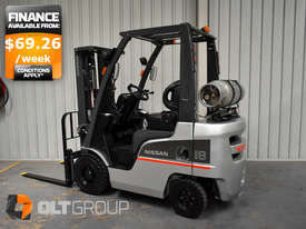 Used Forklift Nissan 1.8 Ton Container Mast Sideshift New Drive Tyres LPG  - picture0' - Click to enlarge