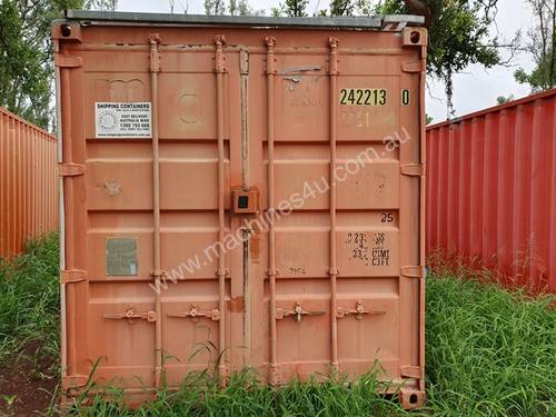 WELDED SHIPPING CONTAINER 20'X 8' & CONTENTS