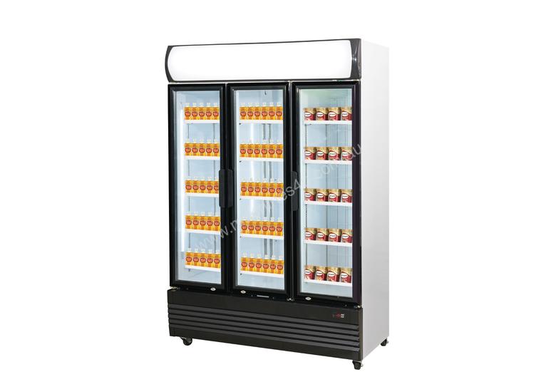 caption Triple Door Upright Glass Door Combined Fridge & Freezer LG-1200GEF