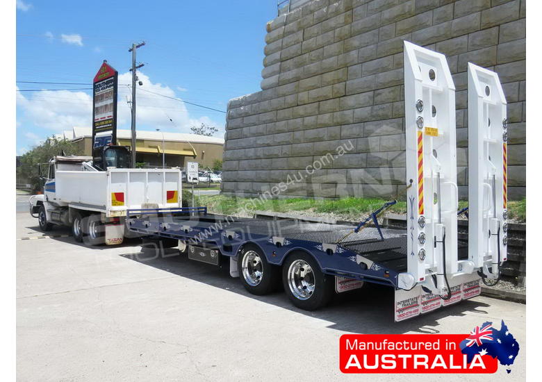 caption Interstate Trailers ELITE Tandem Axle Tag Trailer Custom Blue ATTTAG