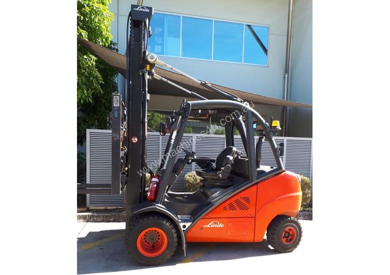 caption Used Forklift: H35D Genuine Preowned Linde 3.5t