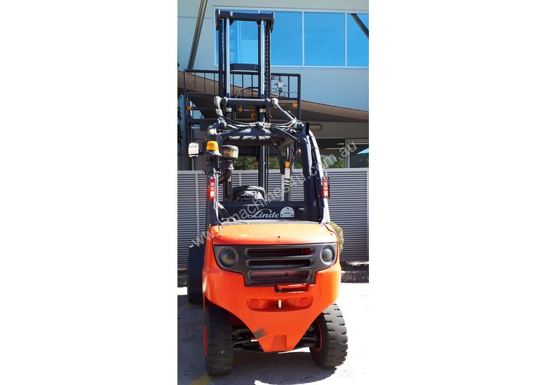 caption Used Forklift: H35D Genuine Preowned Linde 3.5t
