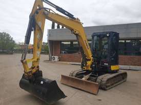 YANMAR VIO55-6 EXCAVATOR WITH FULL A/C CABIN, RUBBER TRACKS, QC HITCH AND 3 BUCLKETS - picture0' - Click to enlarge