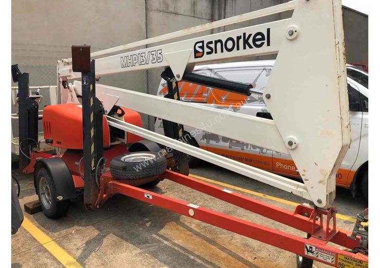 caption 34FT TRAILER MOUNTED BOOM LIFT SNORKEL