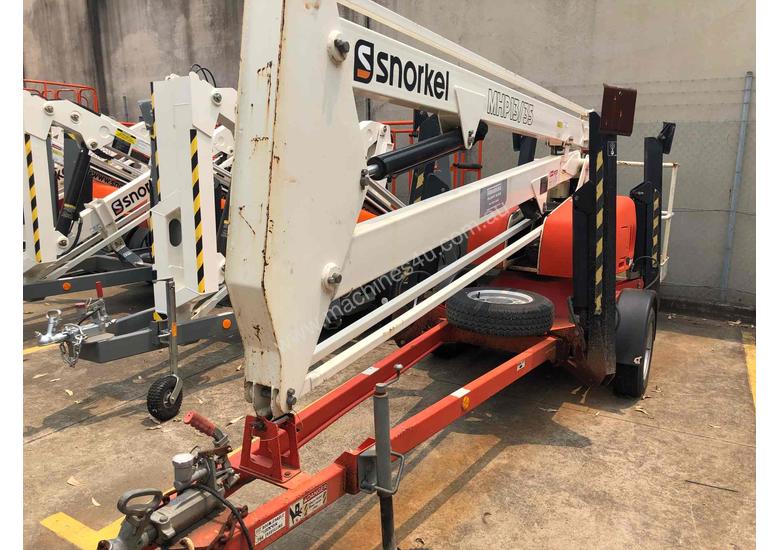 caption 34FT TRAILER MOUNTED BOOM LIFT SNORKEL