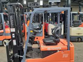 TOYOTA ELECTRIC FORKLIFT 5FBE15 1.5 TON 4.7M LIFT CONTAINER MAST 2000 MODEL - picture0' - Click to enlarge