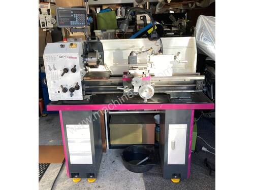 LOTS OF EXTRAS - OPTITURN 3008G LATHE 300mm x 700mm Turning Capacity, Geared Head, with DRO