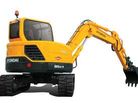 8T Excavator Hyundai R80CR-9 for hire - picture1' - Click to enlarge