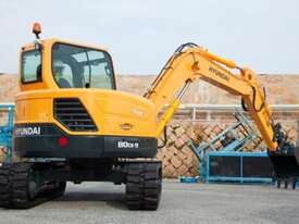 8T Excavator Hyundai R80CR-9 for hire - picture2' - Click to enlarge