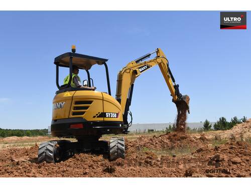 SANY SY35U 3.8T Excavator with Canopy
