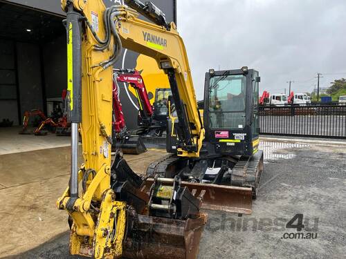 caption 2020 YANMAR VIO80-1 8T EXCAVATOR WITH TILT HITCH AND LOW 1200 HOURS