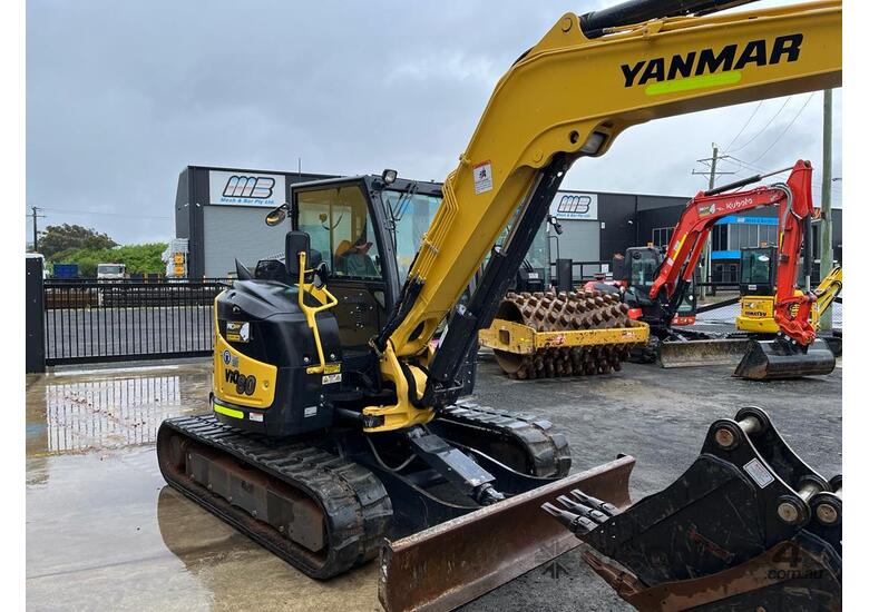 caption 2020 YANMAR VIO80-1 8T EXCAVATOR WITH TILT HITCH AND LOW 1200 HOURS