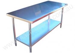 caption Brayco 1824 Flat Top Stainless Steel Bench (457mmW