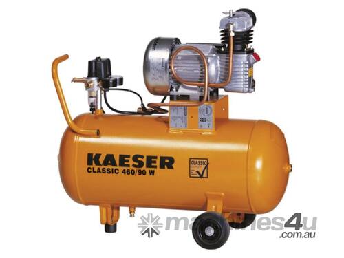 caption CVA Compressors - New Kaeser Classic 460/90 Single Phase Piston Compressor - 234 l/min - German Engi