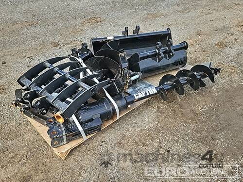 Unused Captok Variety of Mini Excavator Attachment