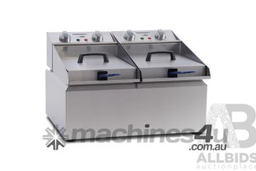 Roband Double 8L Pan 2 Basket Counter Top Frypod Fryer (FR28) - ORP $1,559