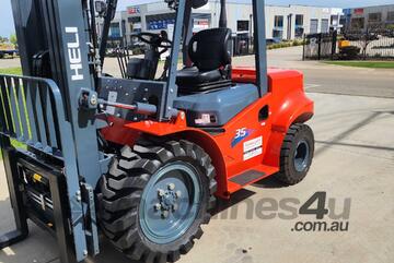 Heli K2 3.5T Diesel Rough Terrain Forklift | Brand   | Side shift + Fork Postioner