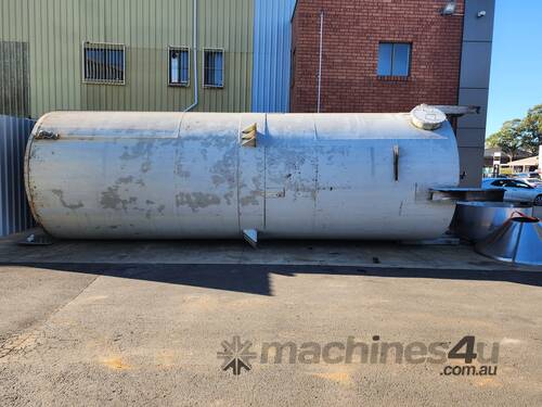caption Used 36,000 litre canola oil storage silo /tank