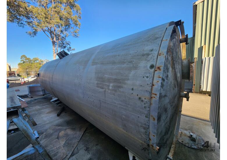 caption Used 36,000 litre canola oil storage silo /tank