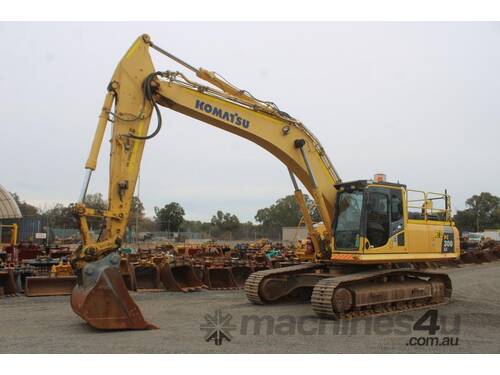 caption 2013 Komatsu Pc300lc-8