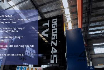 3KW - 12KW Jater Laser TV Series Tube & Pipe Laser Cutting MachineRound, Square & Structural Steel
