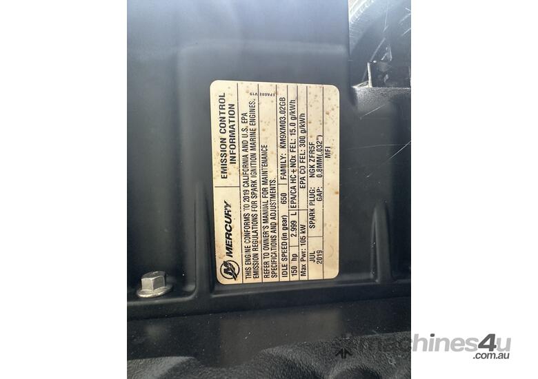 2019 Mercury SeaPro 150HP Outboard Motor (Ex Lease)
