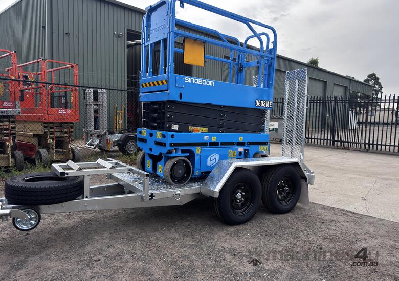 Electric Scissor Lift and Trailer Package