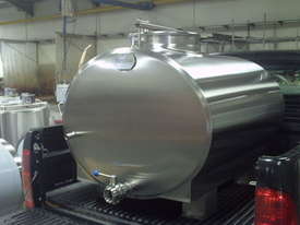 1,000lt Insulated Stainless Steel Tank, Milk Vat -Transportable (Made to Order) - picture0' - Click to enlarge
