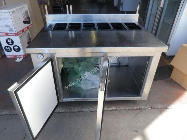 caption Cold Food Display - Prep Bench and Underbar Fridge