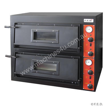F.E.D. EP-1-SD Black Panther Double Deck Pizza Oven