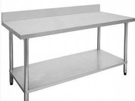F.E.D. 1800-7-WBB Economic 304 Grade Stainless Steel Table with splashback 1800x700x900 - picture0' - Click to enlarge